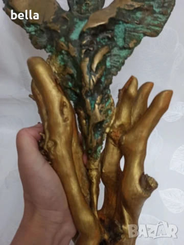 СТАР МАСИВНА БРОНЗОВА ПЛАСТИКА ,МАЙСТОРСКО ИЗПЪЛНЕНИЕ, снимка 10 - Антикварни и старинни предмети - 50928235