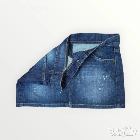 Дамска дънкова пола Benetton, снимка 3 - Поли - 52102463