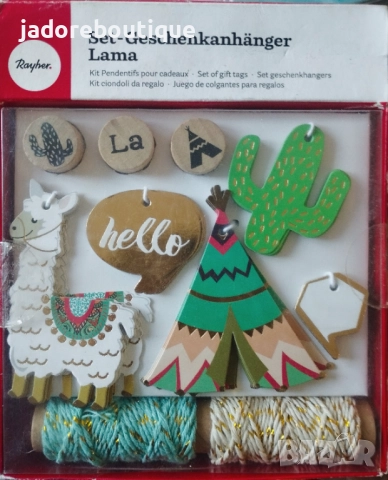 Творчески комплект Тагове и дървени печати Lama, снимка 2 - Други - 52034820