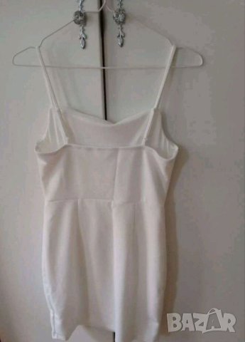 Уникална бяла рокля тип корсет НЕ ПРОЗИРА, снимка 5 - Рокли - 41067208