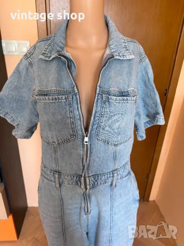 Дънков гащеризон Zara, размер  L, снимка 3 - Гащеризони - 55845991