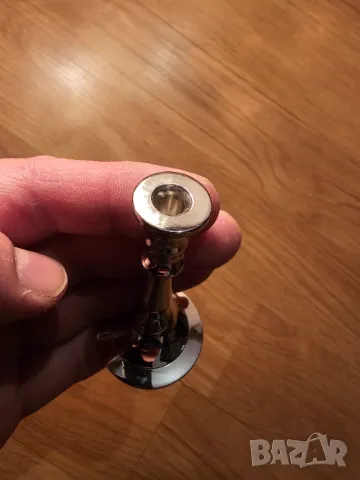 Свещник за ритуални свещи с подарък, свещник за църковни свещи, малък свещник сив хром религия, снимка 2 - Антикварни и старинни предмети - 48737128