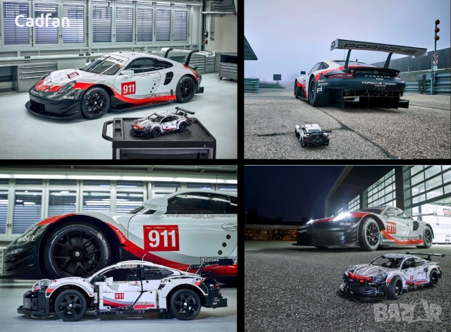 Запечатано LEGO Technic Porsche 911 RSR 42096, 1580 части, снимка 5 - Конструктори - 52438235