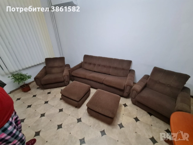Холова гарнитура, снимка 3 - Дивани и мека мебел - 52594742