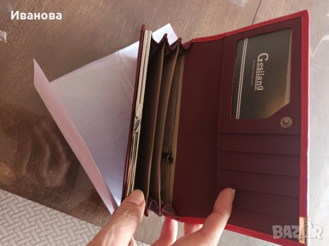 Нови! Портмоне естествена кожа и несесер за бижута, снимка 3 - Портфейли, портмонета - 52519968