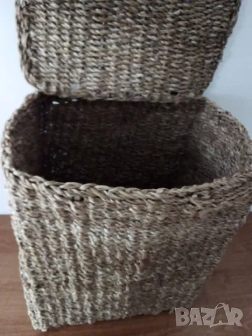 Кош плетен морска трева, снимка 2 - Декорация за дома - 48345019