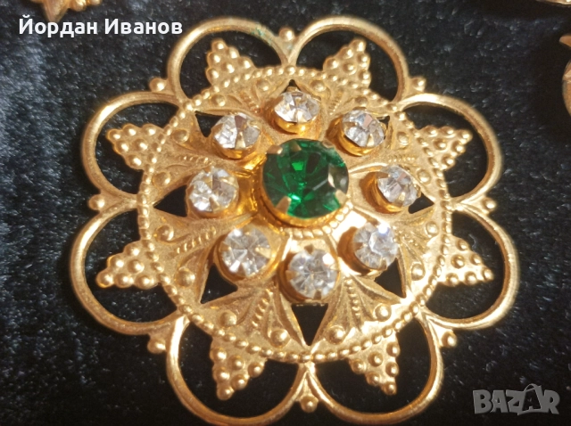 Старинни руски брошки с позлата , снимка 3 - Други - 52685890