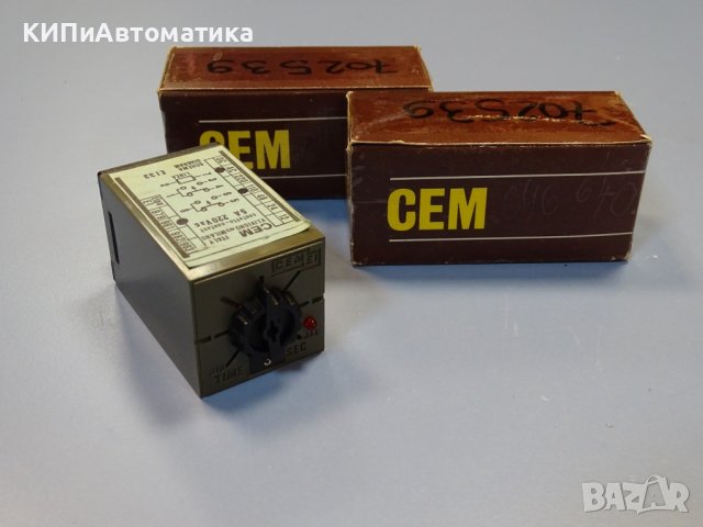 реле време CEM 981 system EI33 timing relay 0-3 sec, снимка 1 - Резервни части за машини - 42539906