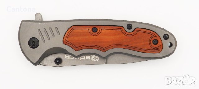 Сгъваем нож BOKER с дървени орнаменти 90/225, снимка 2 - Ножове - 41287257