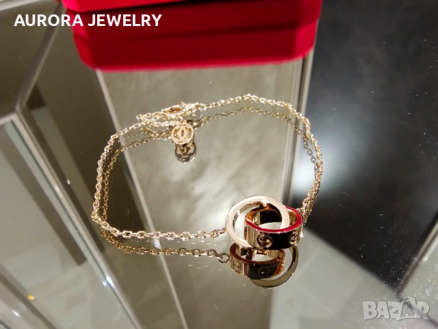 CARTIER Love Rose Gold Chain Мъжка / Дамска Гривна, снимка 2 - Гривни - 52905244