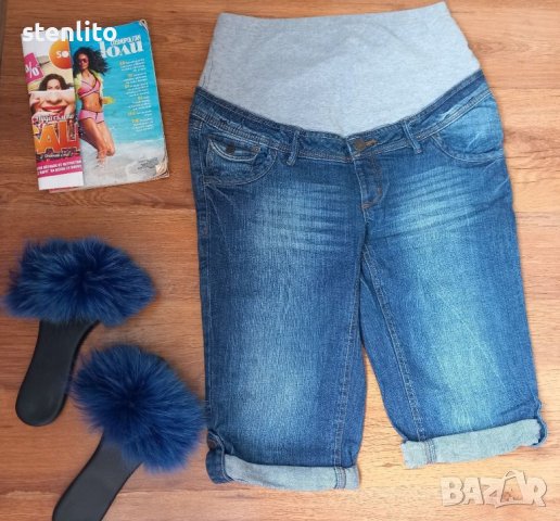 Къси дънки за бременни Yessica, снимка 1