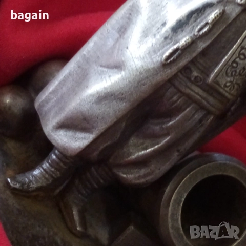 Артилерист. Бронзова статуетка. Топчия., снимка 6 - Антикварни и старинни предмети - 52277291