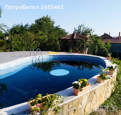 Две къщи с голям басейн с.Веселие, снимка 5 - Къщи - 55853312