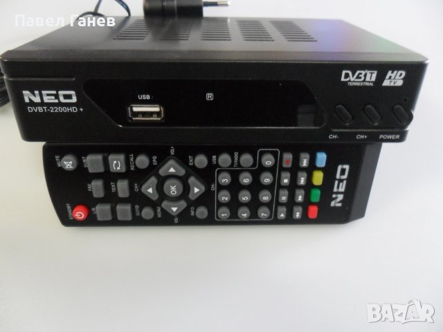  Цифров декодер,Приемник NEO DVB-T2200+ за ефирна цифрова телевизия, снимка 2 - Приемници и антени - 37123410