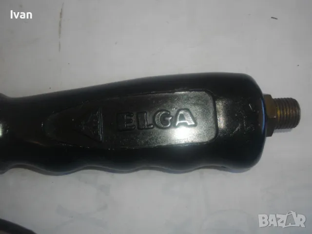 35см ГАЗОВА ГОРЕЛКА СЪС СПУСЪК Старо качество немска ELGA Масивна бакелит бронз, снимка 7 - Други инструменти - 47939396