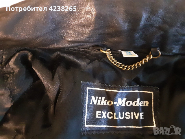 кожено яке черно "Niko-Moden", снимка 4 - Якета - 52302032
