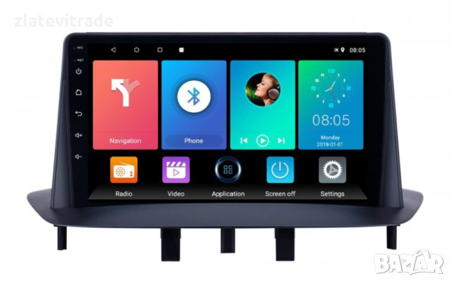 RENAULT MEGANE 3 - 2009-2015 - 9'' Навигация Android, 8832, снимка 2 - Навигация за кола - 33813539