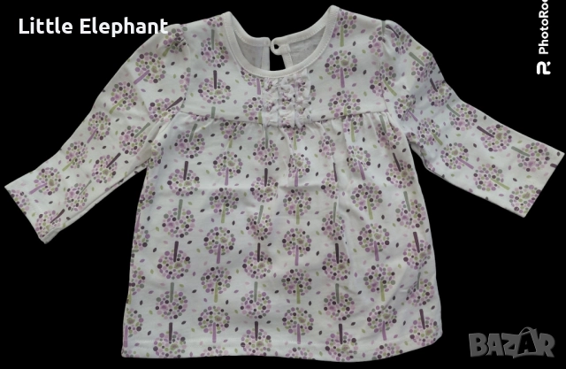 Блузка с дълъг ръкав за момиченце на 9-12 мес"The tree of love",Англия/нова