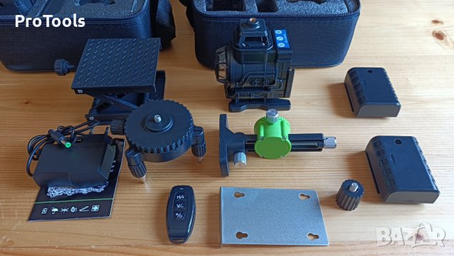 ПРОМО! Нов 4D 16 линии Лазерен Нивелир До 30 Метра Зелен Лъч, снимка 2 - Куфари с инструменти - 39728592