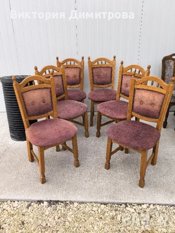 Комплект от 6 трапезни стола , снимка 1
