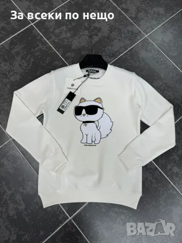 Дамска памучна блуза с дълъг ръкав Moncler🔝Calvin Klein🔝Karl Lagerfeld Код A115, снимка 4 - Блузи с дълъг ръкав и пуловери - 47471268