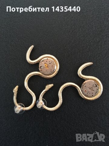 Обеци в стил steampunk на дизайнерката Анелия Милчева, снимка 2 - Обеци - 41670574