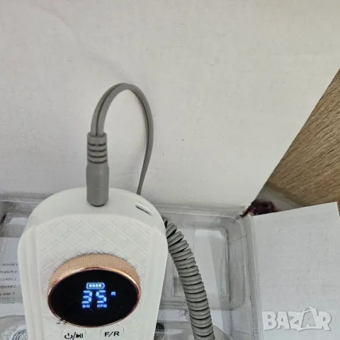 Пила за геллак, на батерия, бяла, снимка 3 - Продукти за маникюр - 50417515