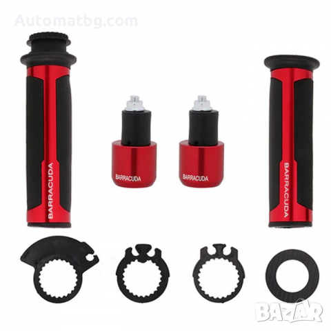 Комплект дръжки за мотоциклет Automat, Ръкохватки за мотор, АТВ, Червени, снимка 3 - Аксесоари и консумативи - 36248587