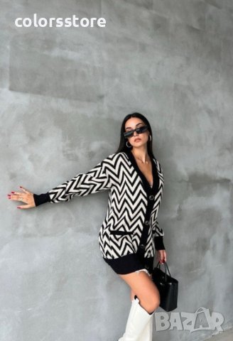 ДАМСКА ДЪЛГА ЖИЛЕТКА BLACK, снимка 2 - Блузи с дълъг ръкав и пуловери - 44451755