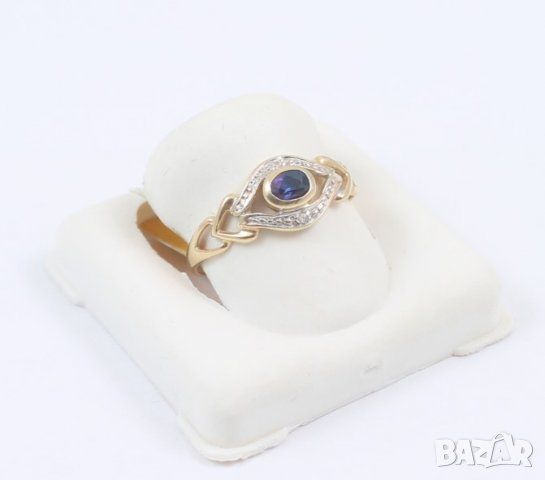 *нов златен пръстен 48775-1, снимка 5 - Пръстени - 39599726