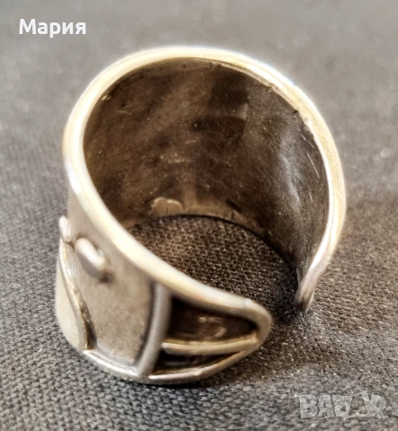 СРЕБЪРЕН ПРЪСТЕН, снимка 5 - Пръстени - 53565075