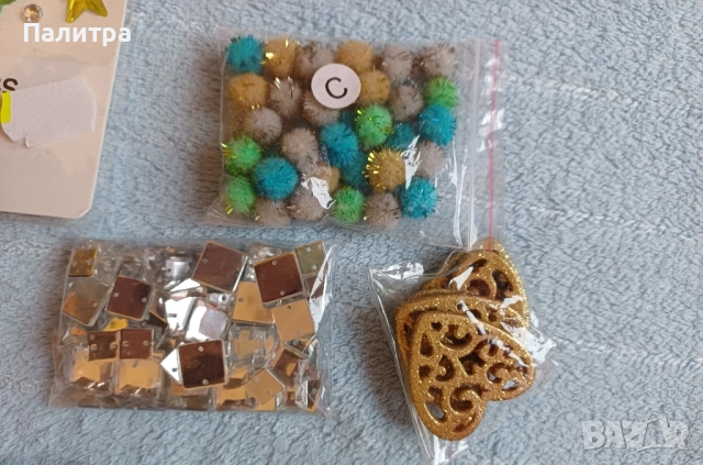 Голям лот материали за бижута, крафт и декорации, снимка 6 - Декорация за дома - 52455747