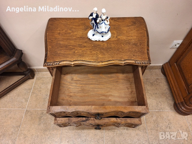 Скрин дъб с богата дърворезба , снимка 6 - Скринове - 53773353