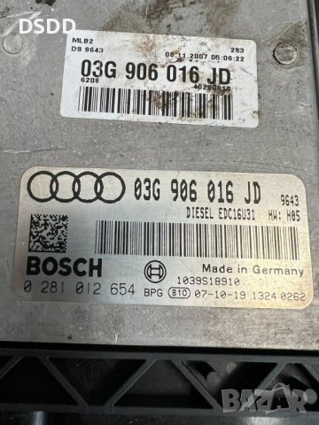 Компютър двигател / ECU 03G906016JD 0281012654 за Audi A4 B7 2.0 TDI, снимка 2 - Части - 41436192