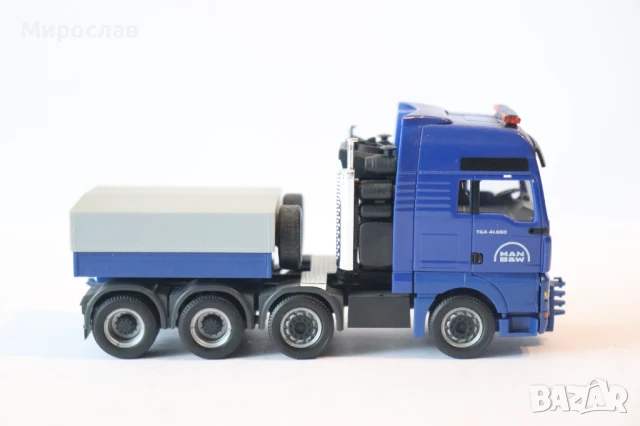 HERPA H0 1/87 MAN КАМИОН ТЕЖКОТОВАРЕН ТРАНСПОРТ  МОДЕЛ КОЛИЧКА, снимка 4 - Колекции - 50682192