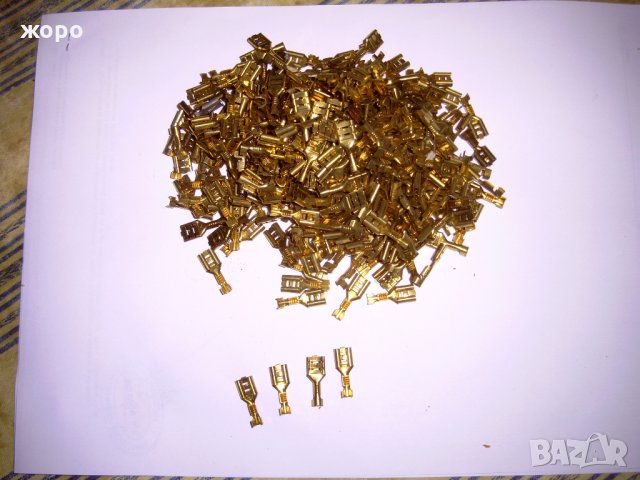кабелни накрайници 2.8 x 0.4 mm-6.3 x 0.4mm, снимка 2 - Резервни части за машини - 30676845