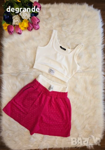 Дамски комплект от две части с камъчета., снимка 5 - Комплекти - 51129111