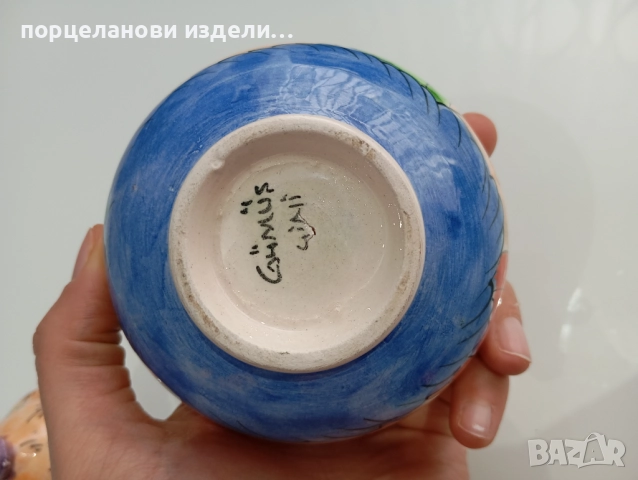 Порцеланова стара красива захарница буркан маркирана , снимка 11 - Кутии за храна - 52690100