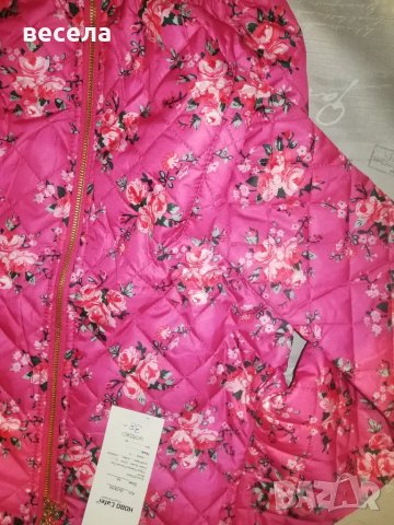 розово детско яке със цип и качулката, пролетно есенно. , снимка 2 - Детски якета и елеци - 49582182