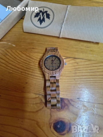 WoodWatch Официалният дамски ръчен часовник от естествено кленово дърво | Ръчно изработен  , снимка 5 - Дамски - 53424538
