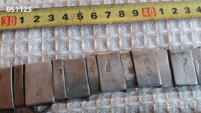 уникат руски сребърен колан про 875 с ниело 428 гр., снимка 4 - Антикварни и старинни предмети - 52923814