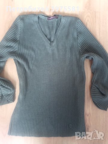 Пуловер с шал, снимка 2 - Блузи с дълъг ръкав и пуловери - 44255875