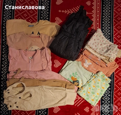 Дрехи за момиче 74/80/86, снимка 4 - Комплекти за бебе - 53124074