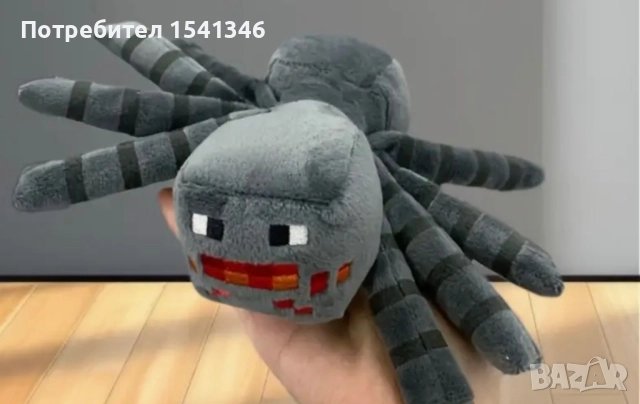 Плюшена играчка Minecraft паяк 