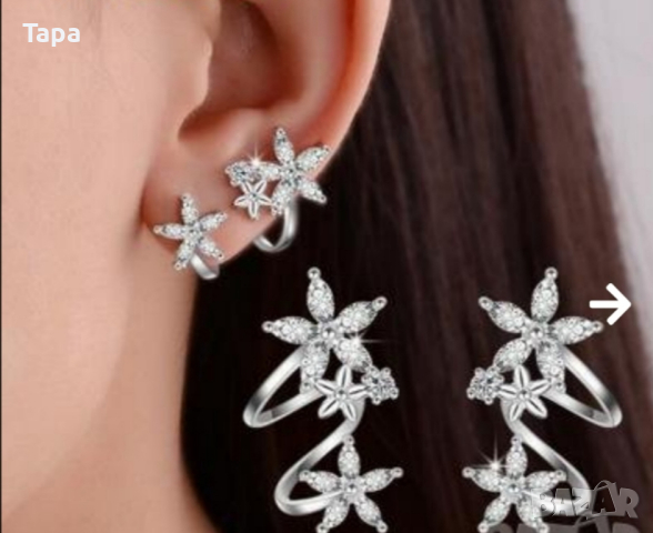 Сребърни обици 