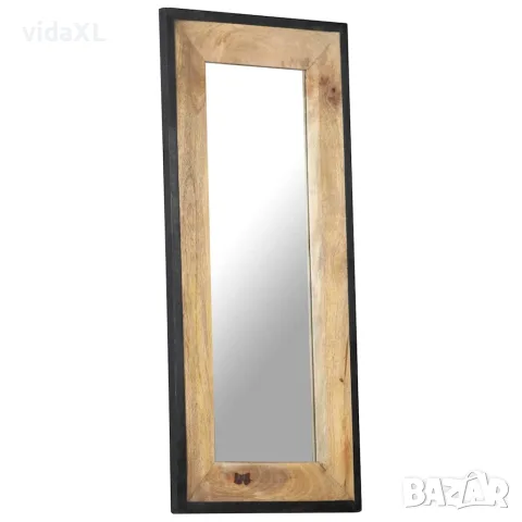 vidaXL Огледало, 110x50 см, мангово дърво масив, снимка 8 - Огледала - 56146698