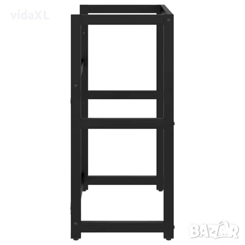vidaXL Рамка за мивка за баня, черна, 59x38x83 см, желязо, снимка 5 - Мивки - 56147077