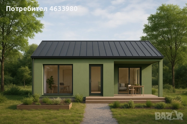 Сглобяема дървена къща ”Азул” - индивидуален проект, бърз монтаж, цена от 599 €/м² • на изплащане, снимка 4 - Други - 52448066
