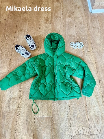 Разкошно, супер свежо и топло зимно яке от Fabienne Chapot в зелен цвят. Идеално за стилни и модерни, снимка 10 - Якета - 52371732