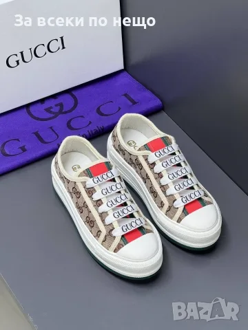 Gucci Дамски Маратонки👟Дамски Спортни Обувки Гучи👟Кецове Код E91, снимка 7 - Кецове - 55795269